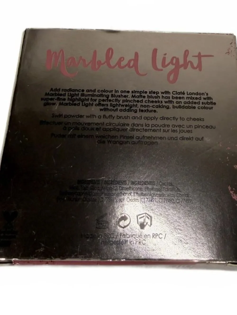 Ciaté London Marbled Light Illuminating Blush Marble Powder Formula NEW Dusk
